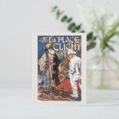 アラプレイスクリシーフランスヴィンテージポスター1891 ポストカード (スタンド正面)