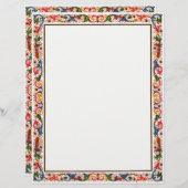 アラベイタリアンスクフローラ結婚式の招待テンプレート (正面/裏面)