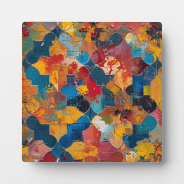 アラベカラフルスク抽象芸術 – 幾何学装飾 フォトプラーク