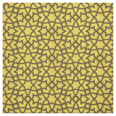 アラベスクのグランデ金ゴールドおよび黒 ファブリック (見本)