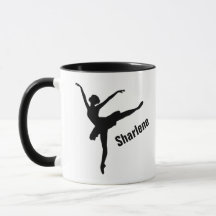 アラベスクのバレエポーズのシルエット
