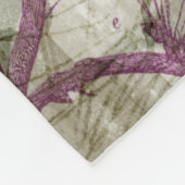 アラベスクの蝶III フリースブランケット (角)