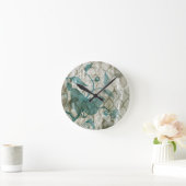 アラベスクの蝶V ラウンド壁時計 (ホーム)