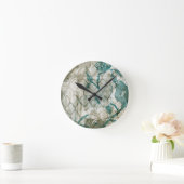 アラベスクの蝶VI ラウンド壁時計 (ホーム)