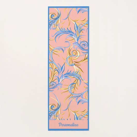 アラベスクエレガントスワーズゼンヨガナマステ ヨガマット (裏面)