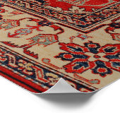 アラベスククラシックラグHennaウェルカムパーティーポスター ポスター (角)