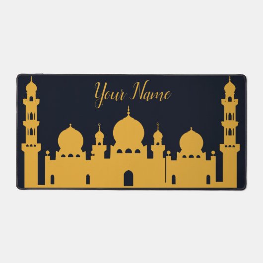 アラベスクシルエット伝統華美スピリチュアル デスクマット (正面)