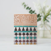 アラベスクデザインはがき ポストカード (スタンド正面)