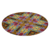 アラベスクハートフラクタル模様 カッティングボード (角)