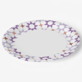 アラベスクパターン紙プレート ペーパープレート (アングル)