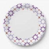 アラベスクパターン紙プレート ペーパープレート (正面)