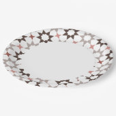 アラベスクパターン紙プレート ペーパープレート (アングル)