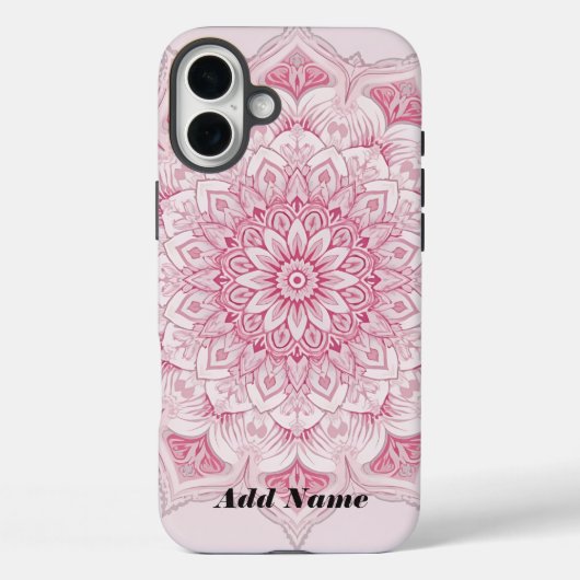アラベスクピンクマンダラケース Case-Mate iPhoneケース (裏面)
