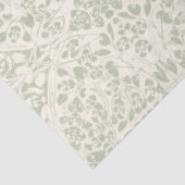 アラベスクフローラつる植物セージグリーンアイボリーデクページ 薄葉紙 (詳細)