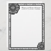 アラベスクブラックレース、レターヘッド レターヘッド (正面/裏面)