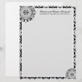 アラベスクホワイトレース、レターヘッド レターヘッド (正面/裏面)