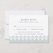 アラベスクミール選択RSVPカード |ミスト 出欠カード (正面)