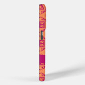 アラベスクモロッコオレンジ色マゼンタの名前パーソナライズ Case-Mate iPhoneケース (裏面 / 右)