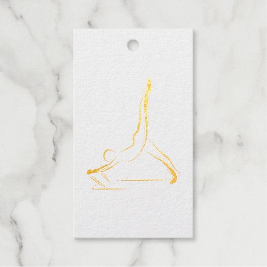 アラベスクリフォーマピラッツポーズ ギフトタグ (正面)