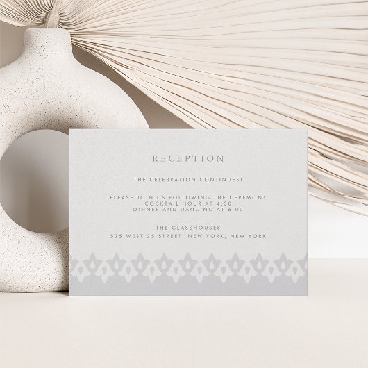 アラベスク披露宴カード |シルバーパール 招待状