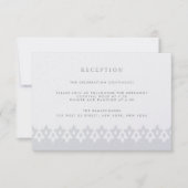 アラベスク披露宴カード |シルバーパール 招待状 (正面)