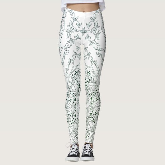 アラベスク文様01 レギンス (正面)