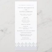 アラベスク結婚式 プログラム | グレー (正面)