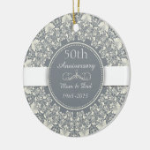 アラベスク結婚50周年クラシック記念 セラミックオーナメント (左)