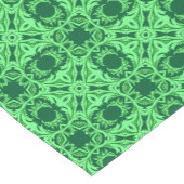 アラベスク華美模様 – エメラルドグリーン ショートテーブルランナー (コーナー)