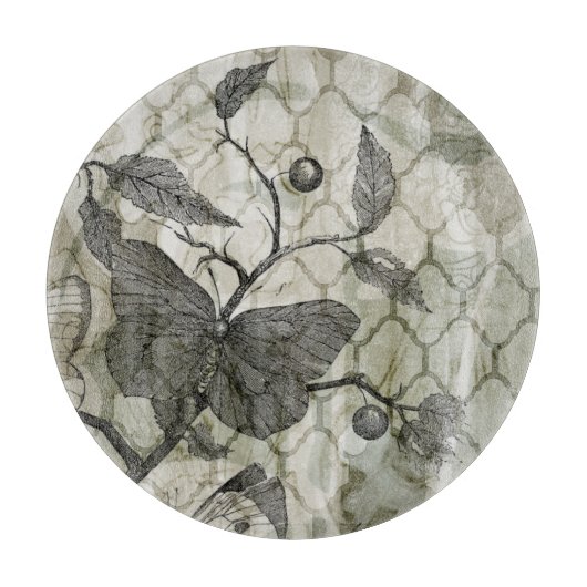 アラベスク蝶I カッティングボード (正面)