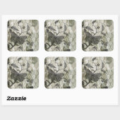 アラベスク蝶I スクエアシール (シート)