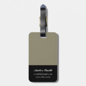 アラベスク蝶I ラゲッジタグ (裏面縦)