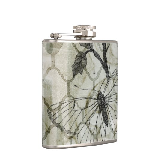 アラベスク蝶II フラスク (右)
