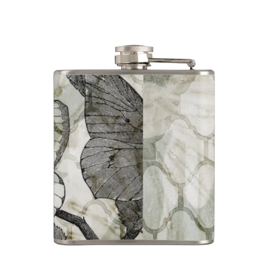 アラベスク蝶II フラスク (裏面)