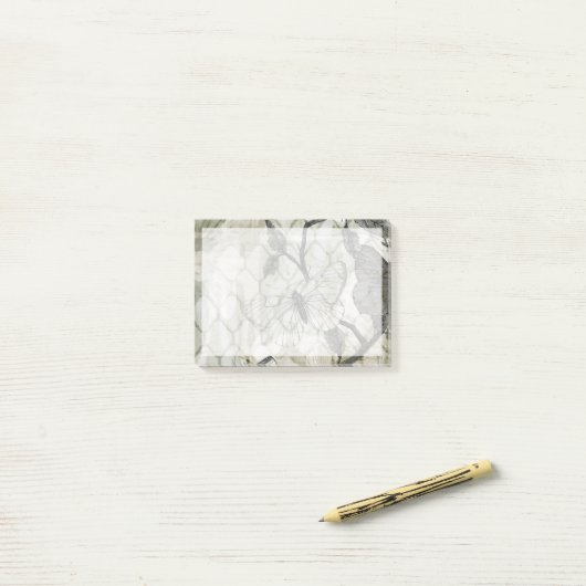 アラベスク蝶II ポストイット (デスク上)