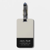 アラベスク蝶II ラゲッジタグ (裏面縦)