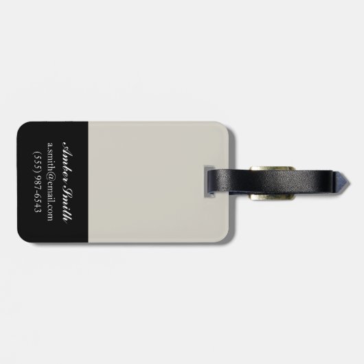 アラベスク蝶II ラゲッジタグ (裏面横)