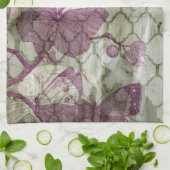 アラベスク蝶III キッチンタオル (折り畳み)