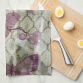 アラベスク蝶III キッチンタオル (四つ折り)