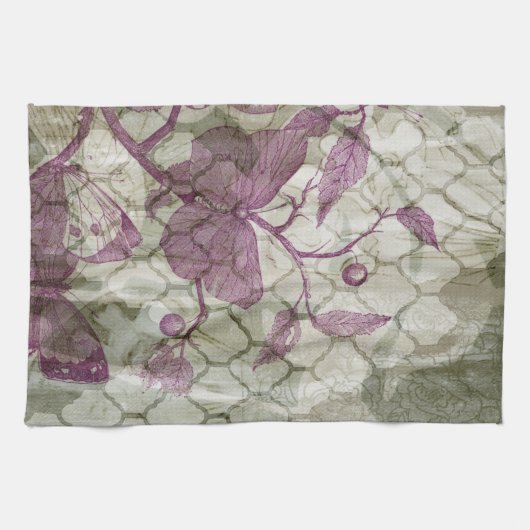 アラベスク蝶III キッチンタオル (横)