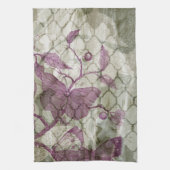 アラベスク蝶III キッチンタオル (縦)