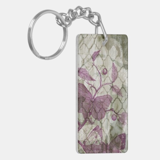 アラベスク蝶III キーホルダー (正面左)