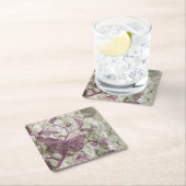 アラベスク蝶III スクエアペーパーコースター (インサイチュ)