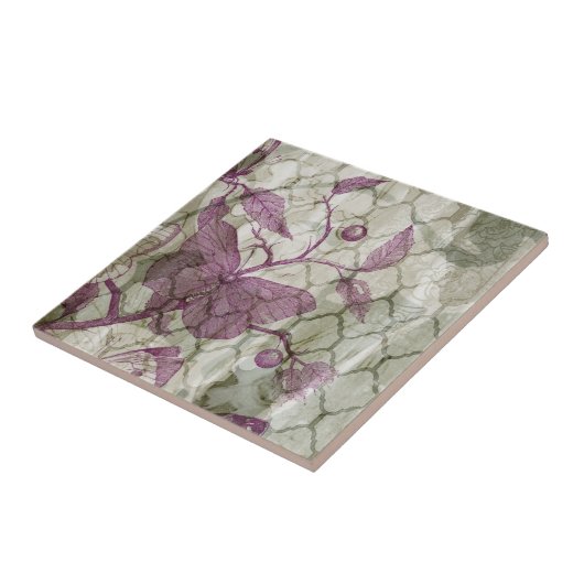 アラベスク蝶III タイル (側面)