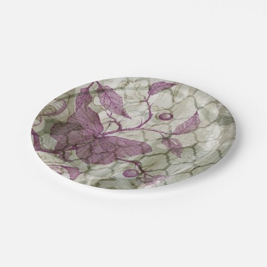 アラベスク蝶III ペーパープレート (アングル)