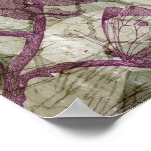 アラベスク蝶III ポスター (角)