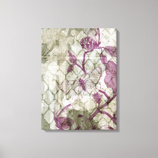 アラベスク蝶IV キャンバスプリント (正面)