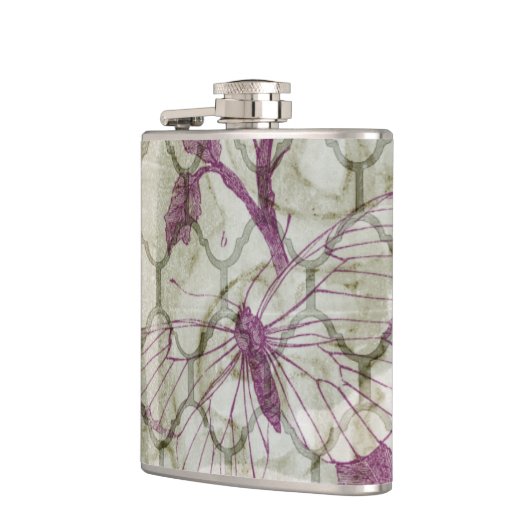 アラベスク蝶IV フラスク (左)