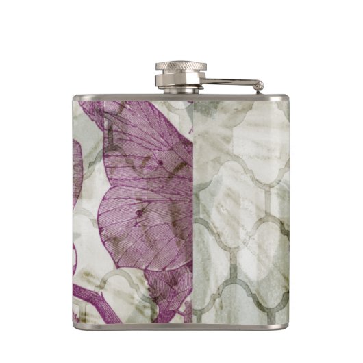 アラベスク蝶IV フラスク (裏面)