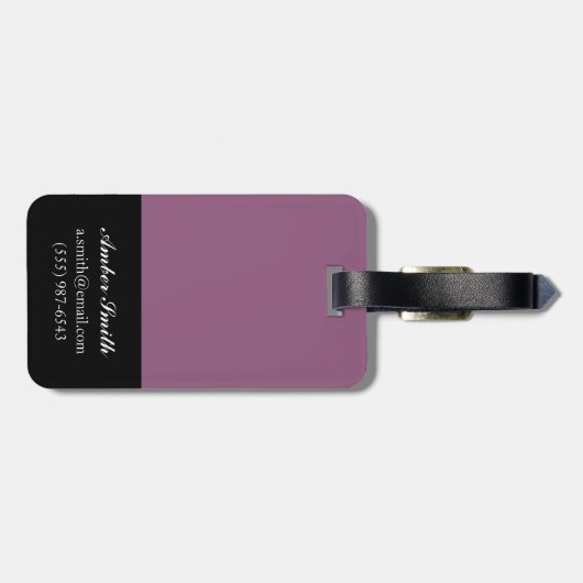 アラベスク蝶IV ラゲッジタグ (裏面横)